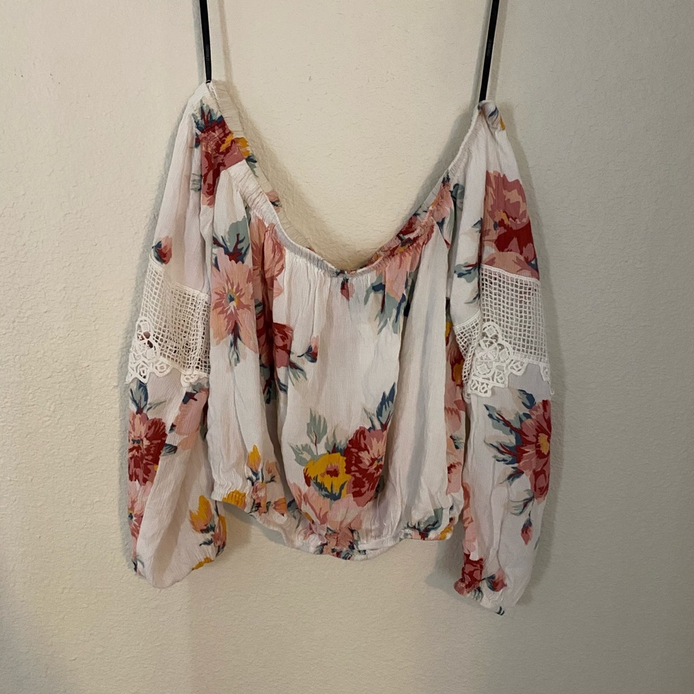 Forever 21 off the shoulder crop top